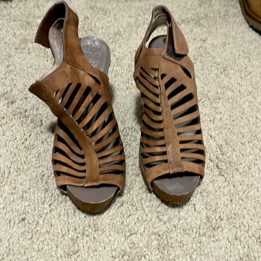 Vince Camuto brown heels
